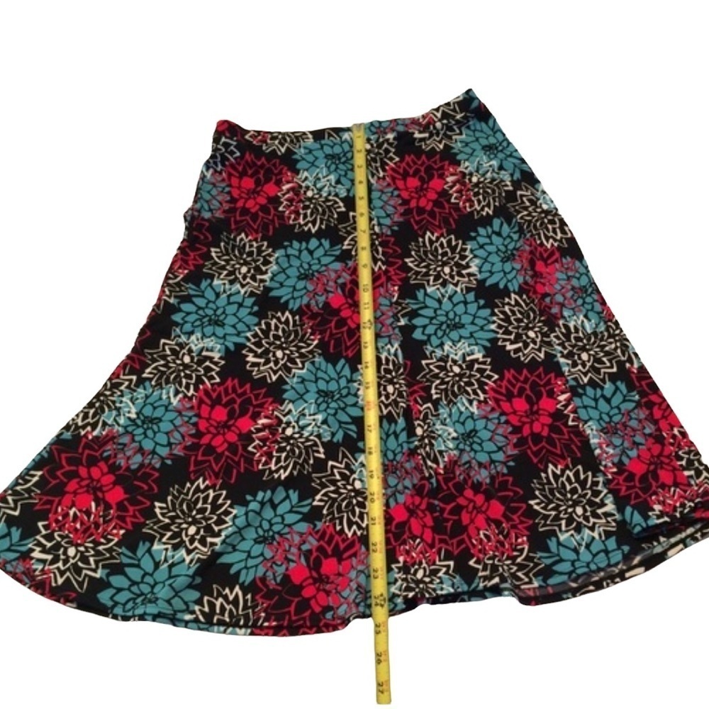 GEORGE Stretch Beautiful soft red white & blue floral skirt